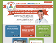 Tablet Screenshot of childrensmedicalgroup.net